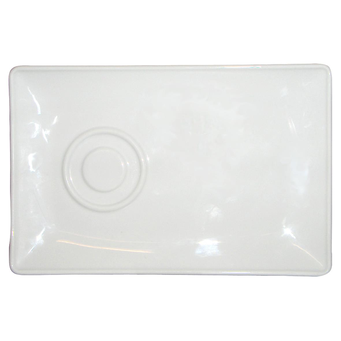 TV Schotel wit 20 x 13 cm.
