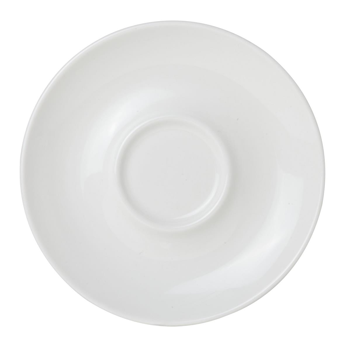 Bola/Rondo Koffie Verkeerd Schotel wit 16,5 cm