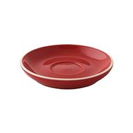 Robusta Koffie Schotel rood 12,5 cm. - Afbeelding 2