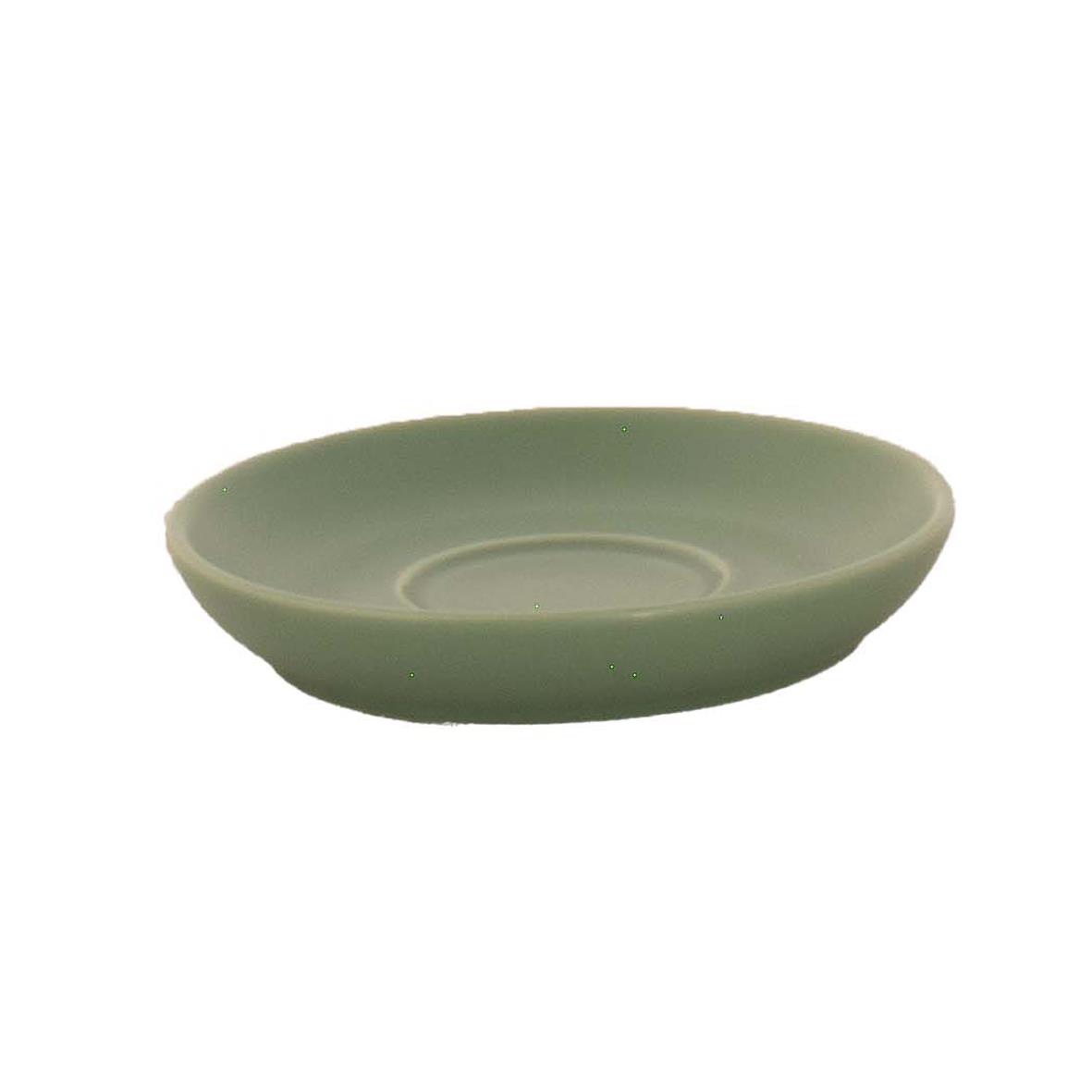 Robusta Koffie Schotel mat groen 12,5 cm.