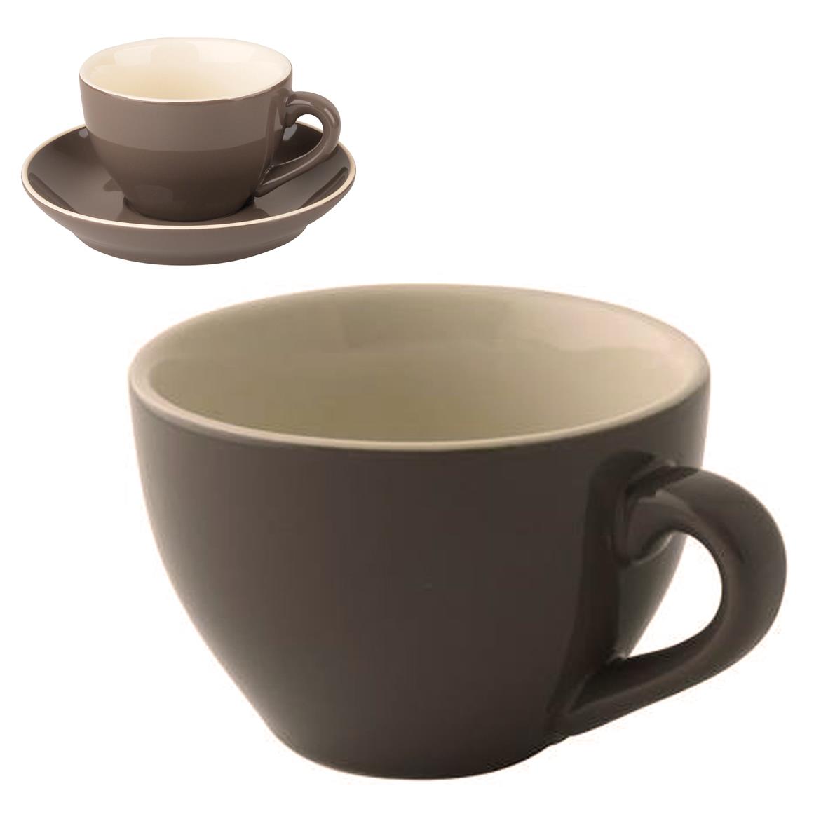Robusta Cappuccino Kop grijs 18 cl.