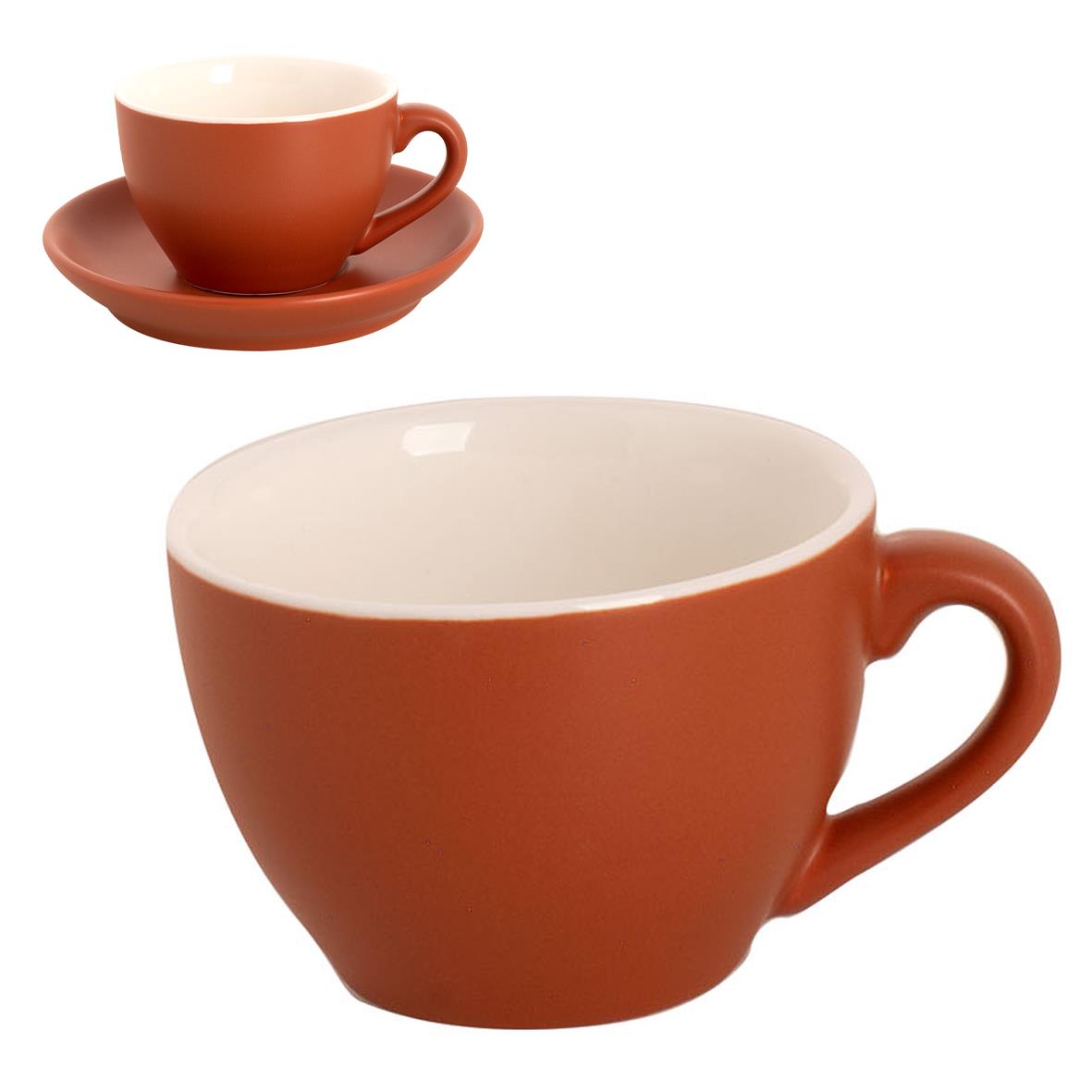 Robusta Cappuccino Kop mat bruin 18 cl.