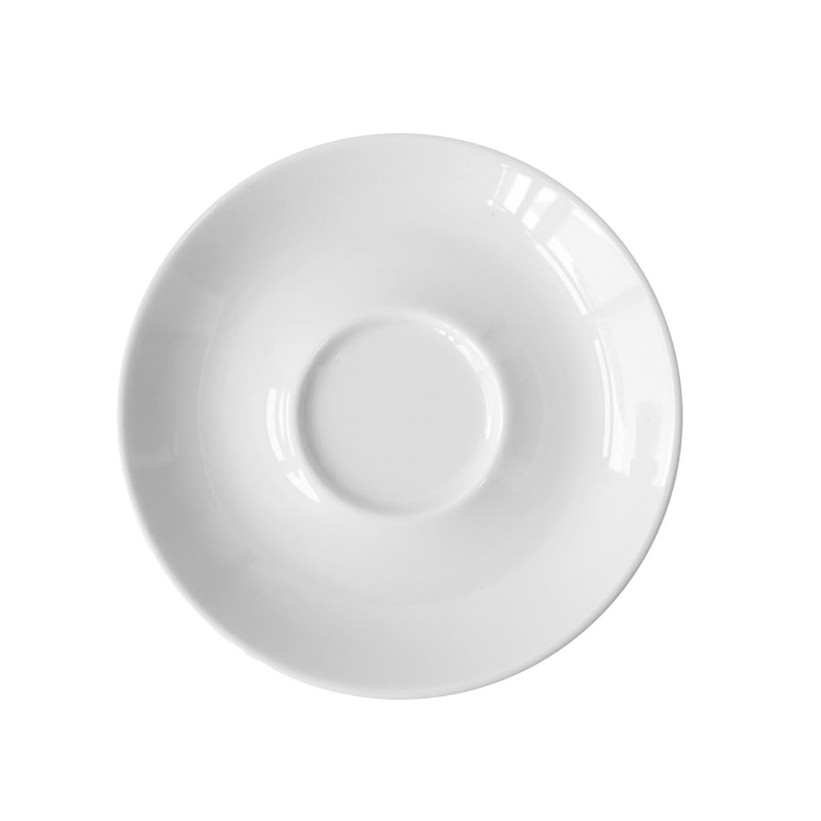 Walkure ALTA Koffie/Cappuccino Schotel wit 13 cm.