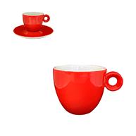 Bola/Rondo Espresso Kop rood-wit 8 cl. - Afbeelding 2