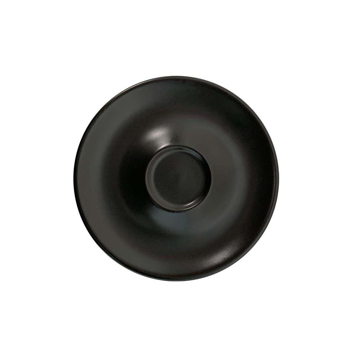 Bola/Rondo Espresso Schotel mat zwart 12.5 cm.