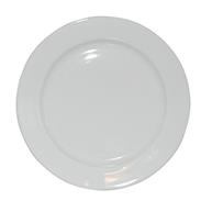 Bord brede rand wit 26,5 cm. - Afbeelding 2