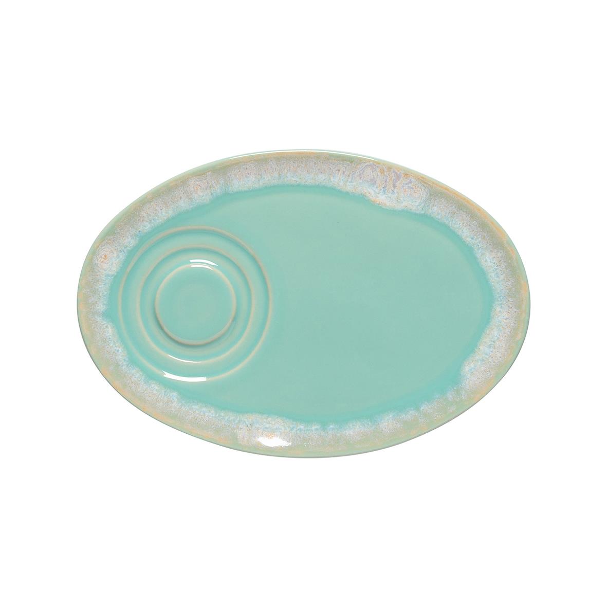 Grespresso Ovale Schotel 19,7x13,5 cm. Aqua