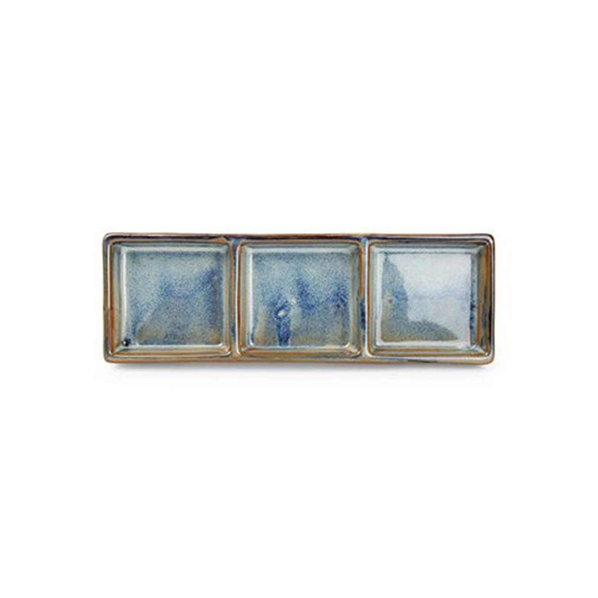 Nova Blue F2D 3-vaks Schaal 24x8 cm