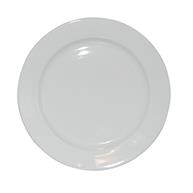 Bord brede rand wit 24 cm. - Afbeelding 2
